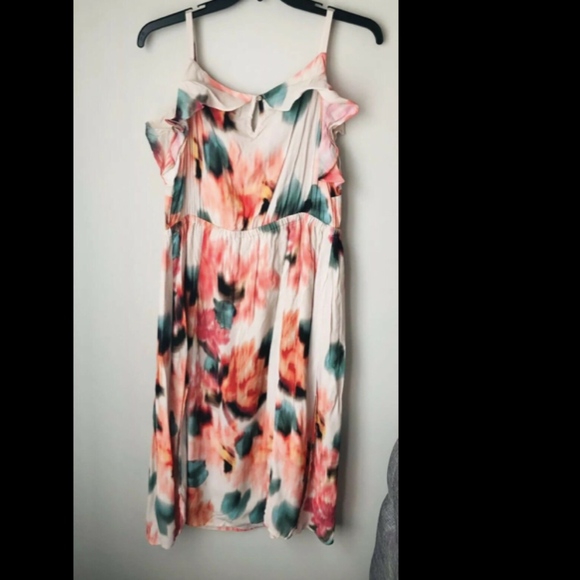 NWT ABS Allen Schwartz Ruffle Dress 1X - Picture 7 of 10